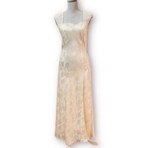 Vintage VICTORIA'S SECRET Gold Label Wedding Lingerie Jacquard Nightgown